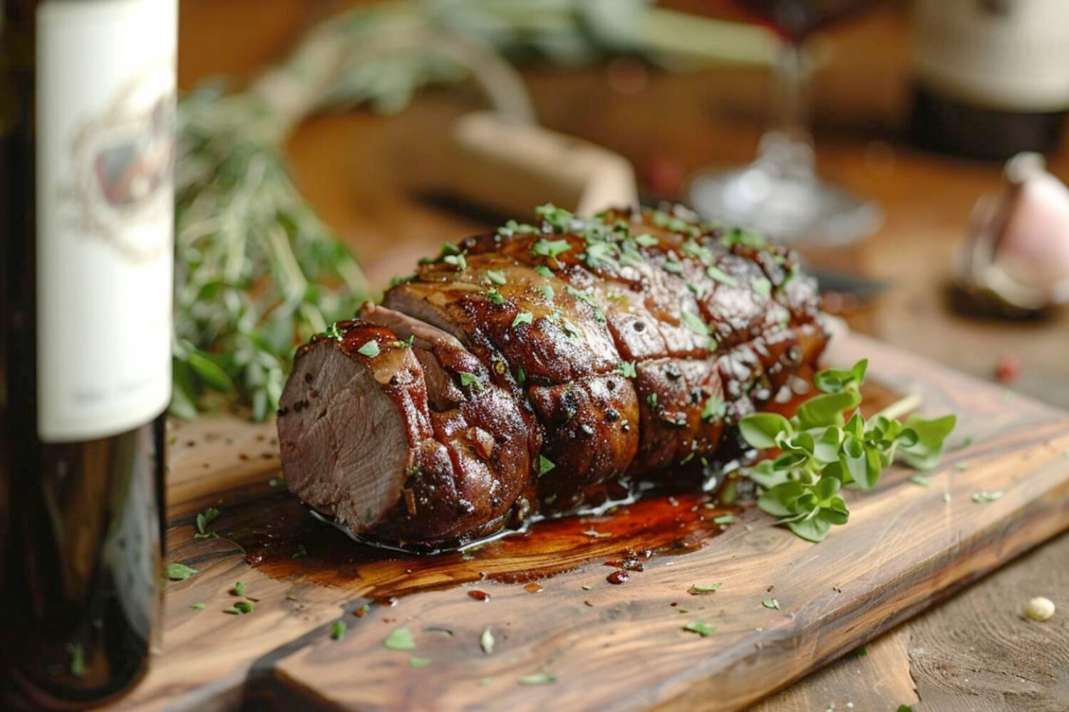 Rôti de cerf mariné au vin rouge : temps de cuisson, recette et accords