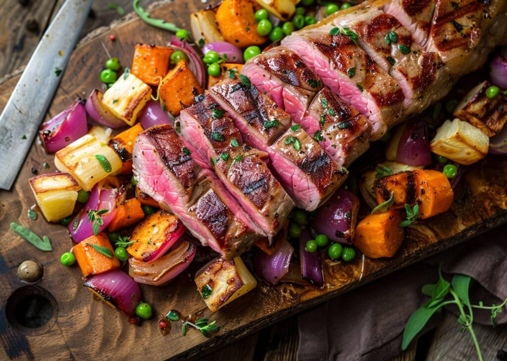 Magret De Canard Et Légumes Au Four