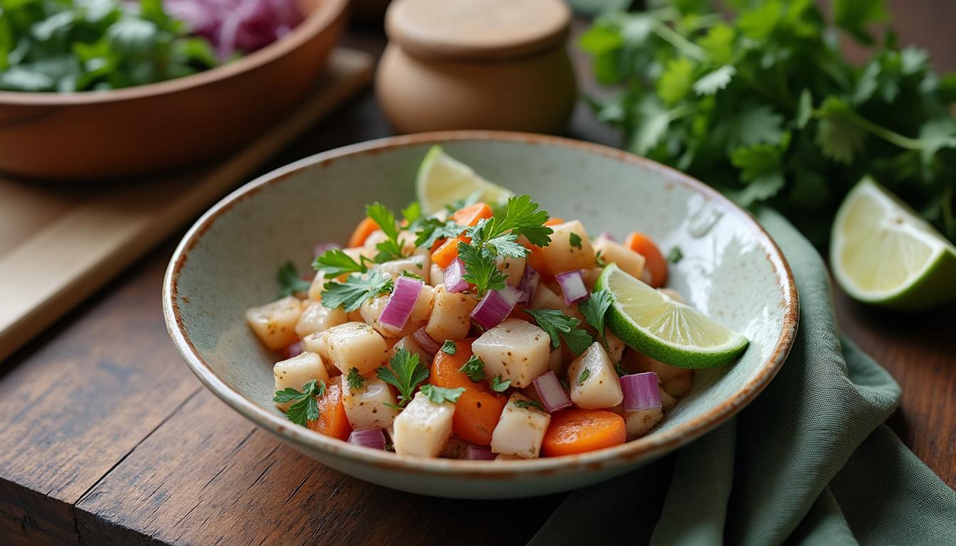 découvrez notre recette de ceviche de daurade, fraîche et savoureuse, avec une marinade parfaitement équilibrée pour un plat léger et exotique réussi à chaque fois.