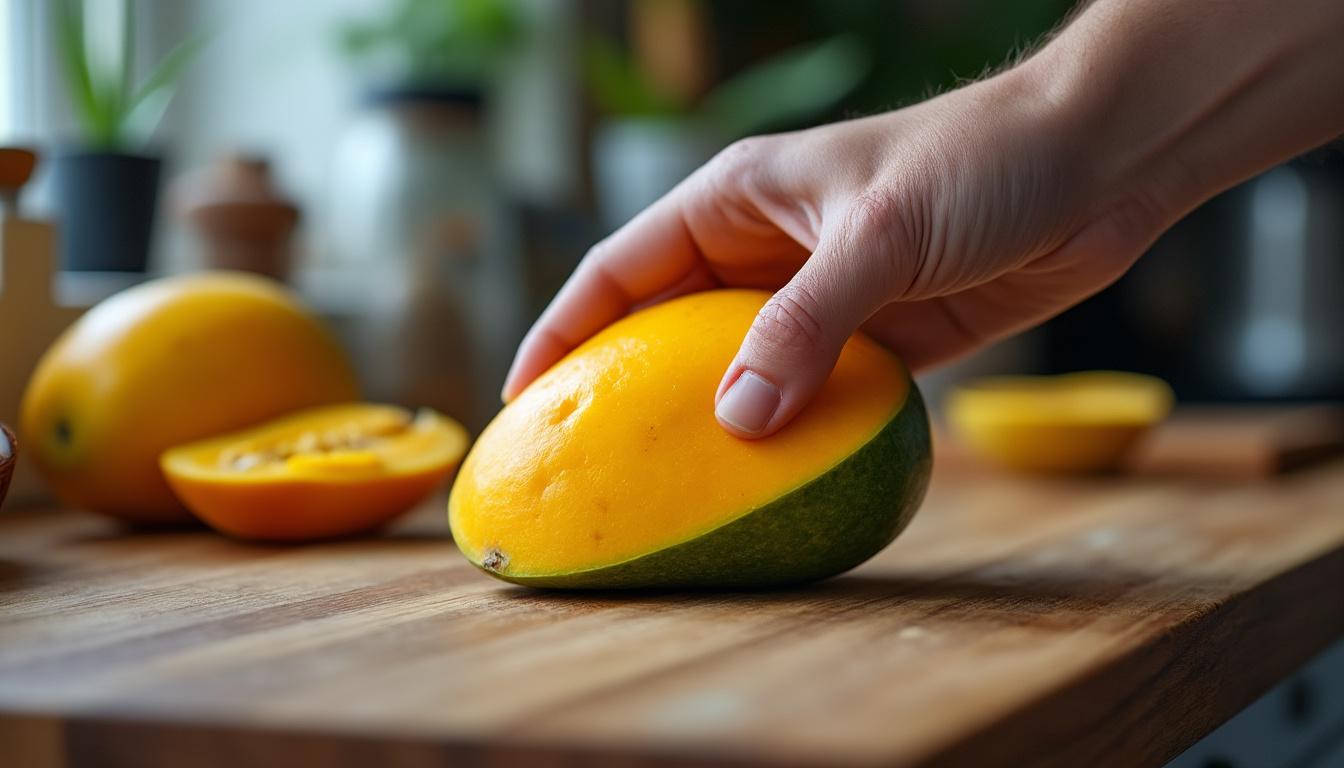 découvrez comment reconnaître une mangue mûre grâce à nos conseils simples et efficaces. apprenez à identifier les signes essentiels pour savourer une mangue à parfaite maturité.