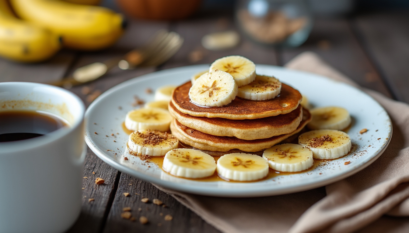découvrez une recette facile et rapide de pancakes à la banane, moelleux et délicieux, parfaite pour un petit-déjeuner gourmand sans prise de tête.