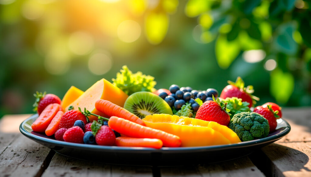 color foods : comment transformer votre assiette en arc-en-ciel santé — xanthines, allicine, quercétine soutien immunitaire, santé cardiovasculaire, anti-inflammatoire