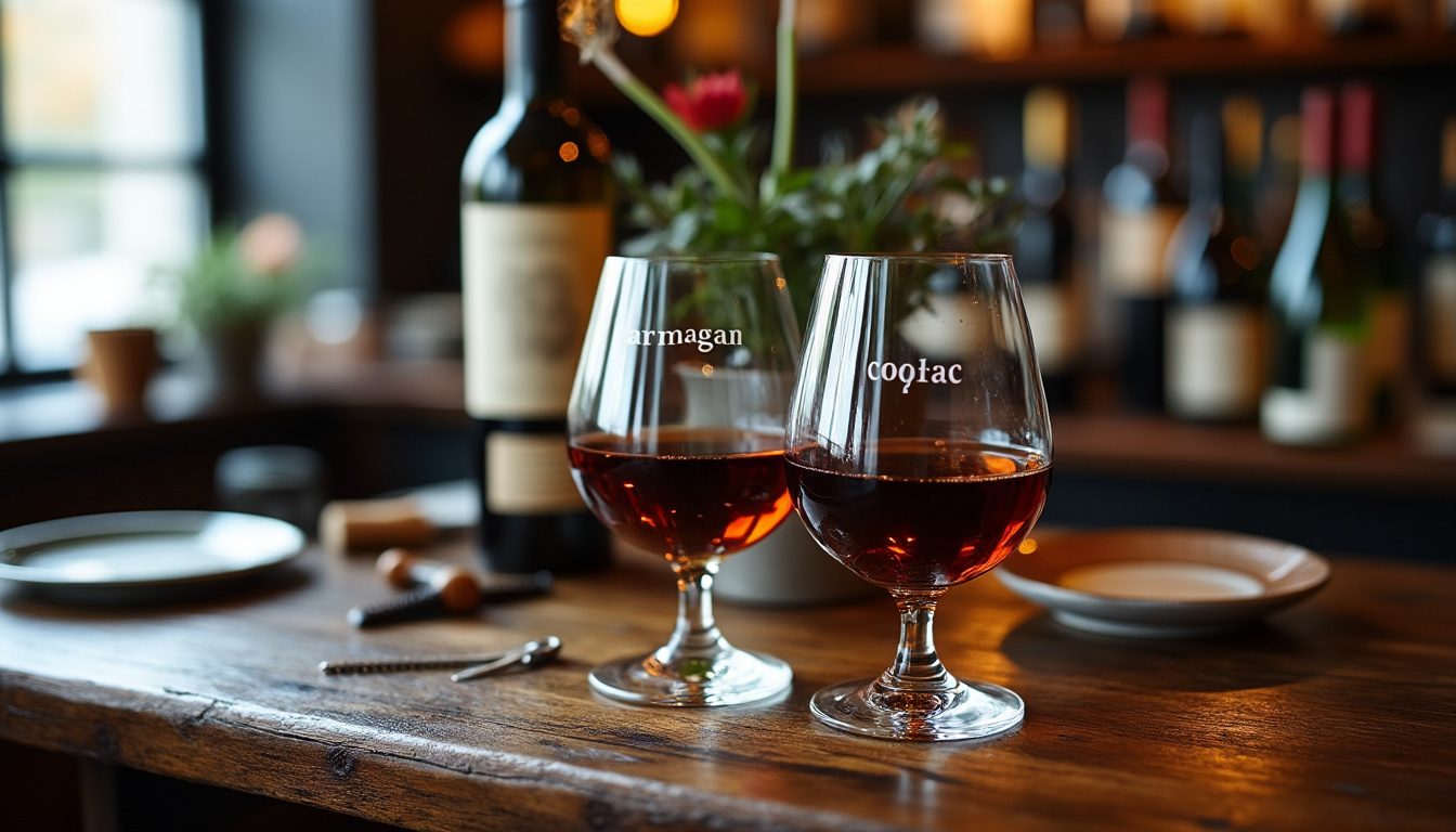 découvrez les différences entre armagnac et cognac : prix, goût, origines et caractéristiques uniques de ces deux célèbres alcools français.