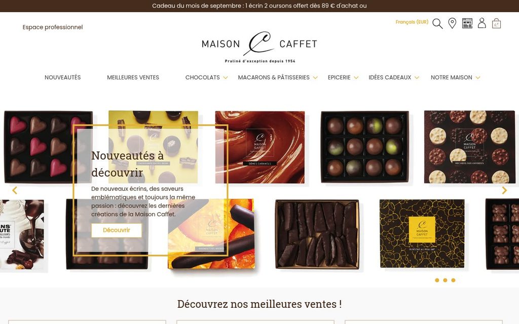 Apercu du site Maison Caffet